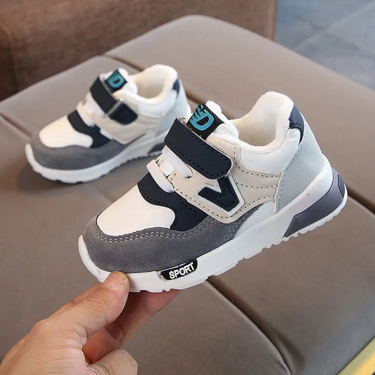 New Autumn Winter Children Casual Shoes Breathable Kids Shoes Girls Boys Anti-Slippery Sneakers Baby Toddler Warm Size 21-30