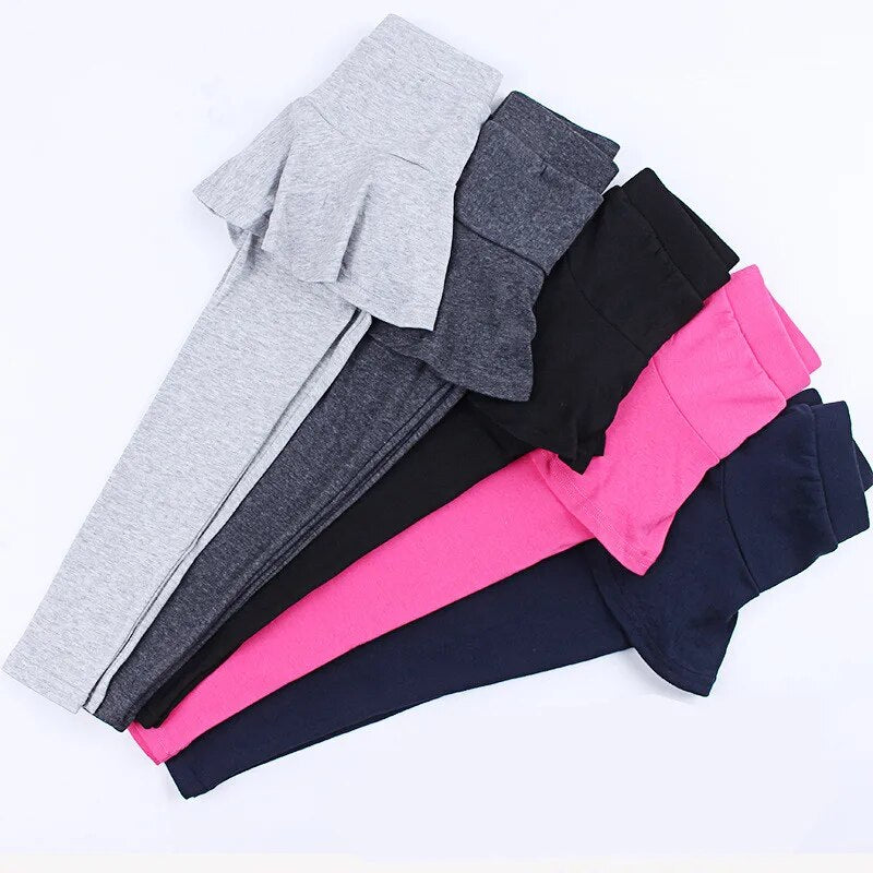 Vtree baby girls legging cotton skirt pants for girl cute candy color kids trousers children brand clothes baby leggings 2-10Y