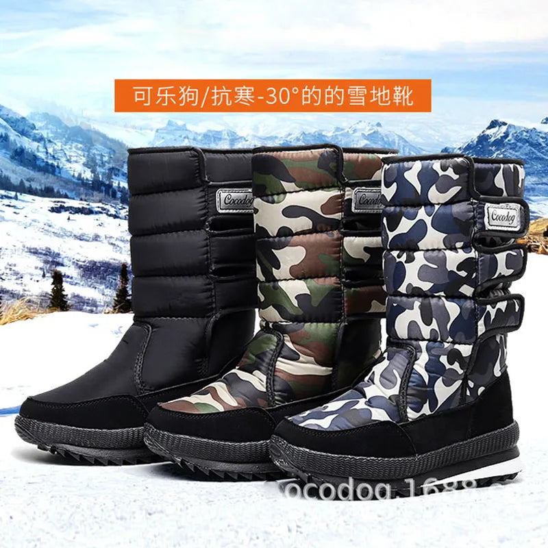 Women Snow Boots Platform Winter Boots Thick Plush Waterproof Non-slip Boots Fashion Women Winter Shoes Warm Fur Botas mujer