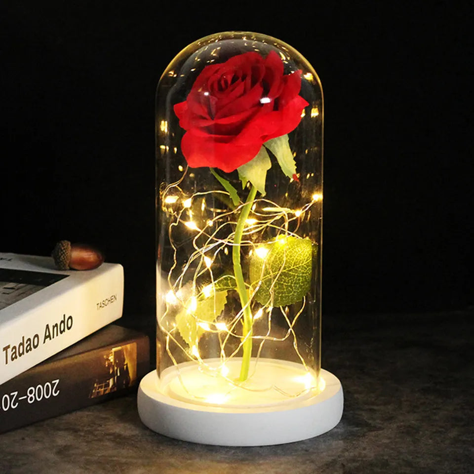 Galaxy Rose Artificial Flowers Beauty and the Beast Rose Wedding Decor Creative Valentine's Day Mother's Gift