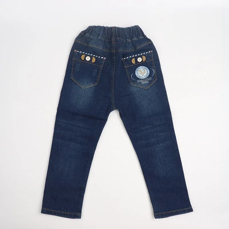 New Kids Boys Denim Clothes Pants Children Wears Clothing Long Bottoms Baby Boy Skinny Jeans Trousers 4 5 6 7 8 9 10 11 Years