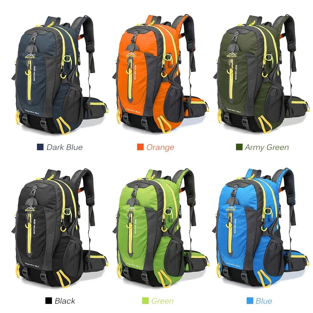 40L Outdoor Bags Water Resistant Travel Backpack Camp Hike Laptop Daypack Trekking Climb Back Bags For Men Women