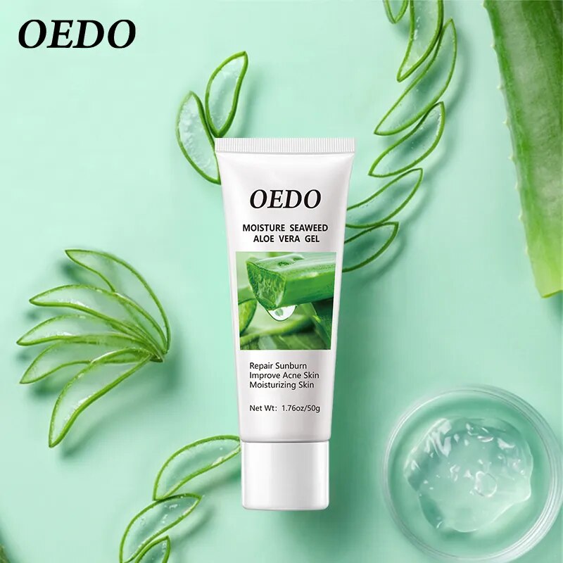 Seaweed Aloe Vera Gel Hydrating Whitening Day Creams Acne Anti Aging Wrinkle Collagen Whitening Facial Cream Brighten Skin Care