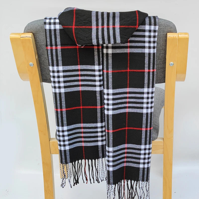 180*35cm Luxury Brand fashion classic lattice men soft scarf cashmere plaid scarves shawl UNISE wraps pashmina headband muffler