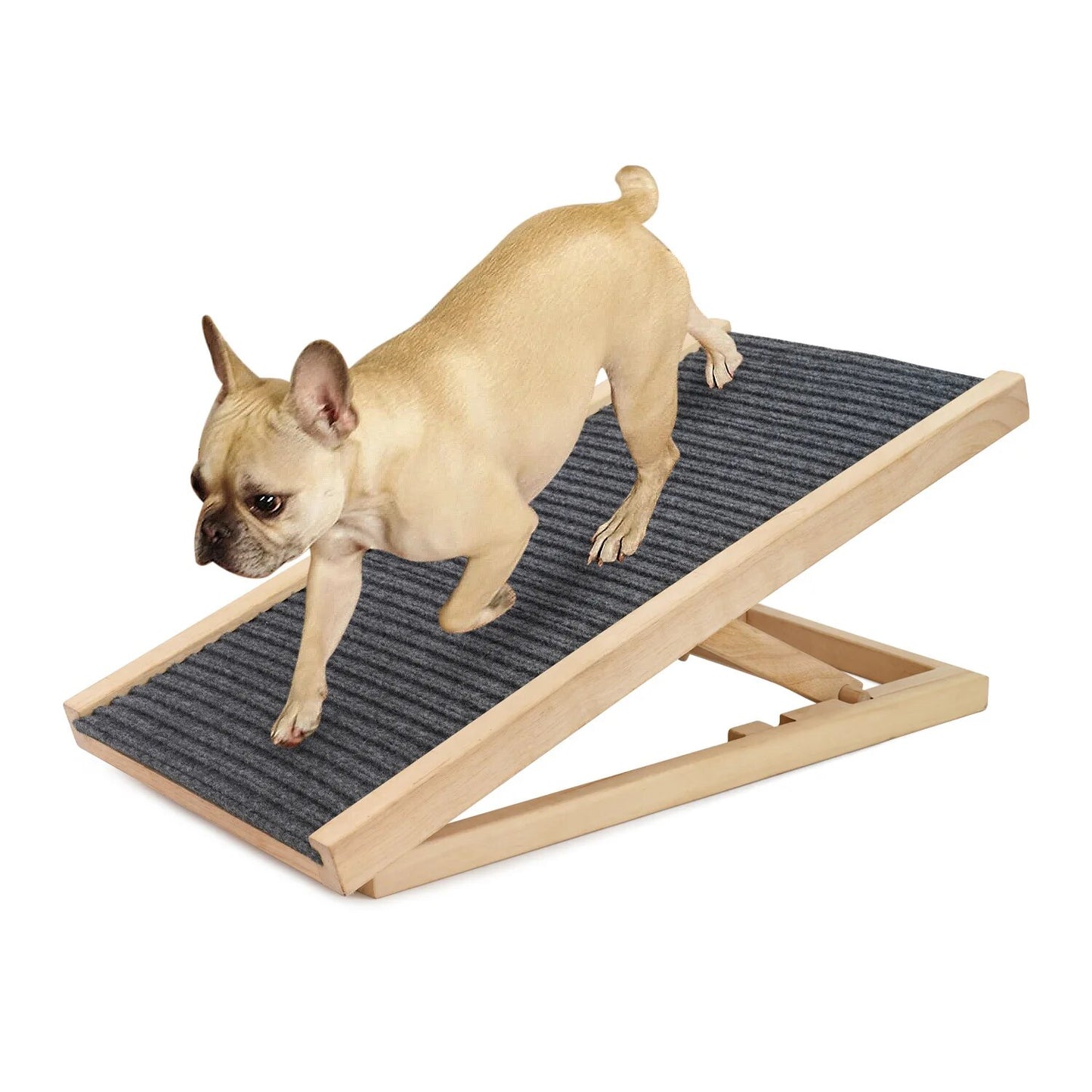 Solid Wood Adjustable Pet Dog Climbing Ladder Dog Sofa Ladder Pet Non-slip Ramp Ladder Pet Home Wooden Ladder