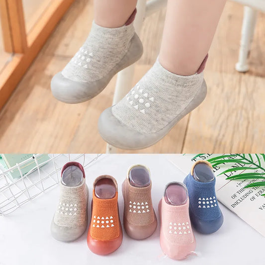 Baby Boy Shoes Children Sock Shoes Non-slip Floor Socks Boy Girl Soft Rubber Sole Shoes Toddler Sock Shoes Infant Booties