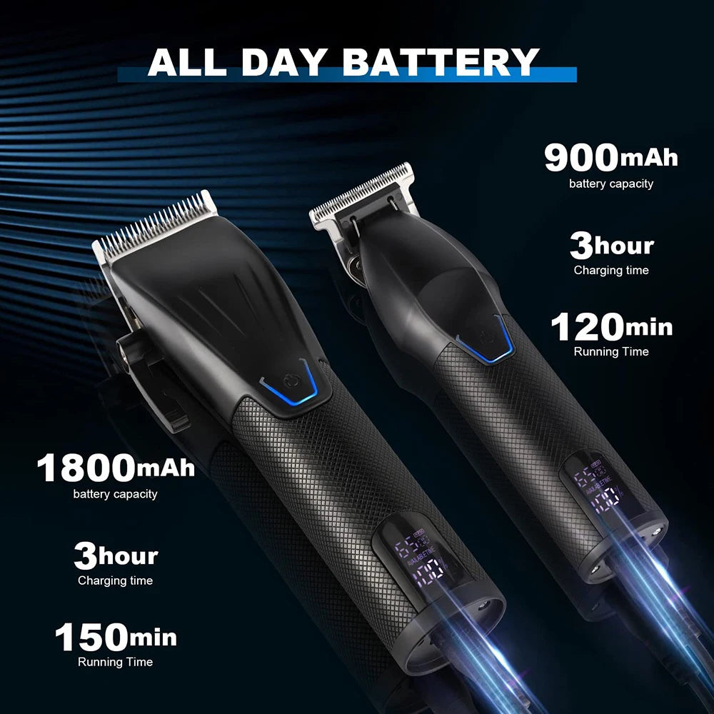 Professional Hair Clipper Trimmer Set For Men Cordless Beard Trimmer Hair Cutter Hair Cutting Machine Barber Haircut Grooming