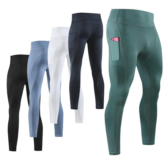 Gym Mens Fitness Running Sport Pants Athletics Tight Leggings Joggings Skinny Yoga Compression Trousers Lycra Sweatpants Dry Fit