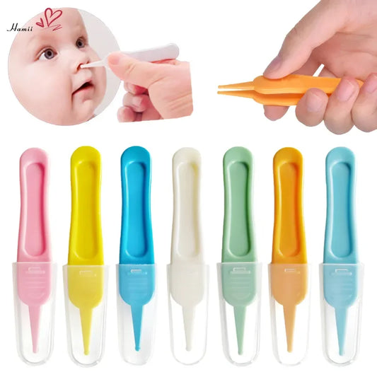Baby Dig Booger Clip Infants Ear Nose Navel Clean Tools Kids Safety Tweezers Cleaning Forceps Toddler Nasal Cavity Care Supplies