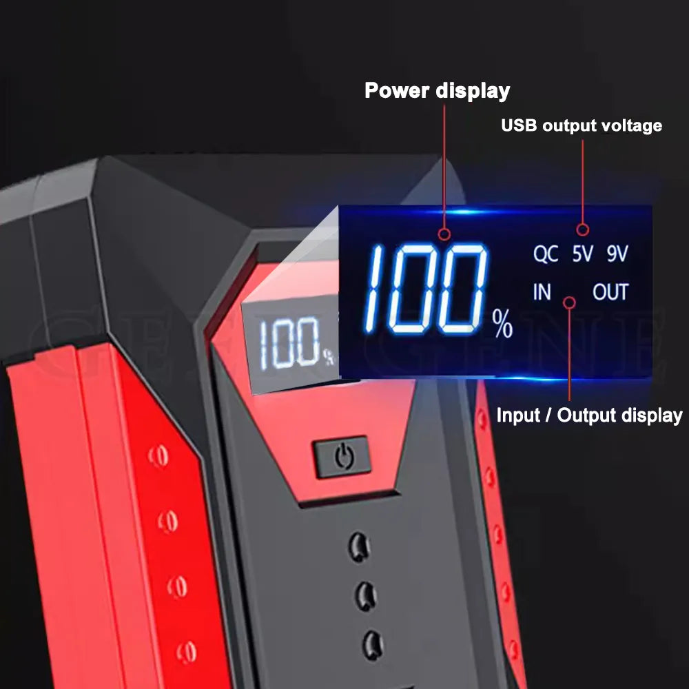 18000mAh Car Jump Starter Portable Power Bank Car Battery Booster 12V Car Starting Device for Petrol Diesel 6.0L/4.0L