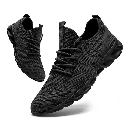 Men Casual Sport Shoes Light Sneakers White Outdoor Breathable Mesh Black Running Shoes Athletic Jogging Tennis Shoes