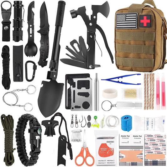 Survival Outdoor Gear Emergency Kits Trauma Bag for Camping Hunting Adventures Survival First Aid Kit Tactical Defense Equipmen
