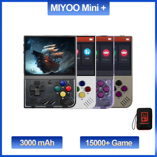 MIYOO Mini Plus Retro Handheld Game Console Portable V2 Mini+ IPS Screen Classic 3.5" Video Game Console Linux System Xmas Gift