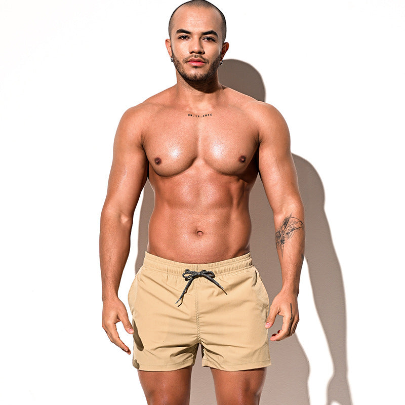 Men's Loose Swimming Trunks Four-sided Stretch Comfortable Soakable Beach Pants Casual Shorts