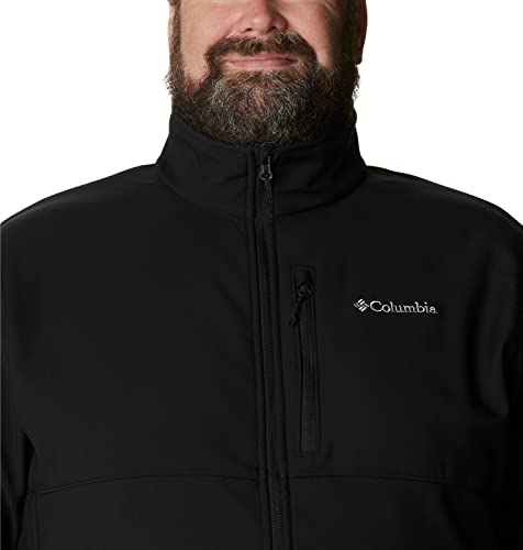 Columbia Men's Ascender Softshell Front-Zip Jacket, Black, X-Large
