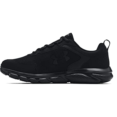 Under Armour mens Charged Assert 9 Running Shoe, Black (002 Black, 11 US