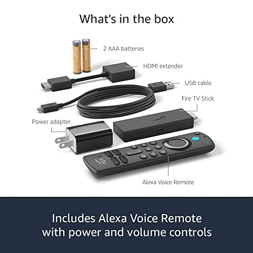 Amazon Fire TV Stick with Alexa Voice Remote (includes TV controls), free & live TV without cable or satellite, HD streaming device