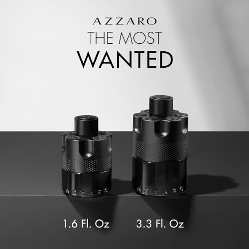 Azzaro The Most Wanted Eau de Parfum Intense - Seductive Mens Cologne - Fougère, Ambery & Spicy Fragrance for Date - Lasting Wear - Luxury Perfumes for Men, 3.3 Fl. Oz