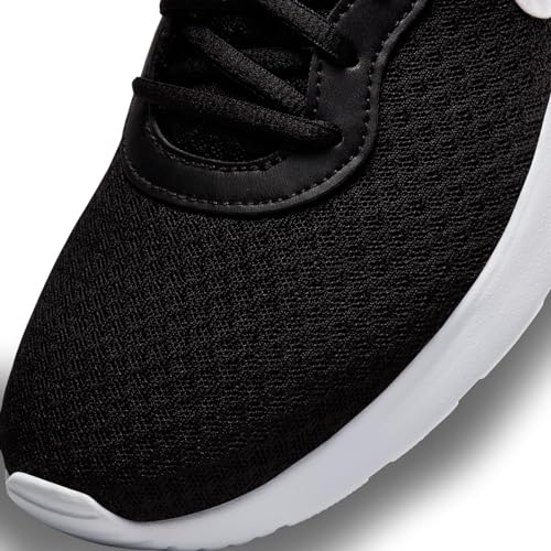 Nike Women's Tanjun Black/White-Barely Volt-Black (DJ6257 004) - 9.5