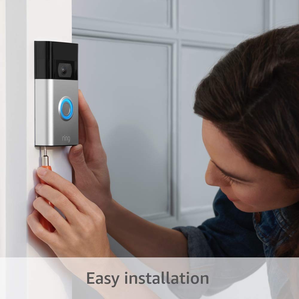 Ring Video Doorbell – 1080p HD video, improved motion detection, easy installation – Venetian Bronze