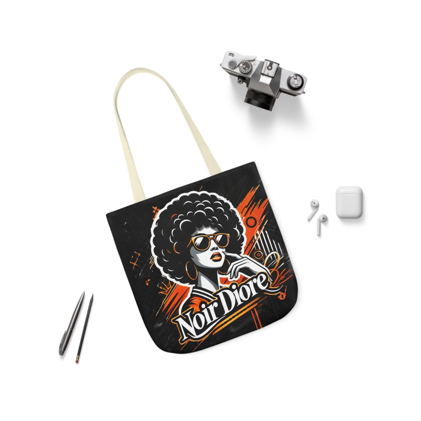 Noir Crowned Diva Tote Bag,