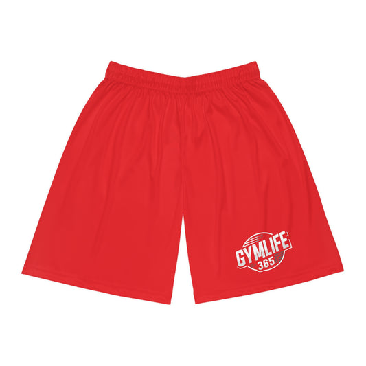 GymLife 365 - Red Basketball Shorts