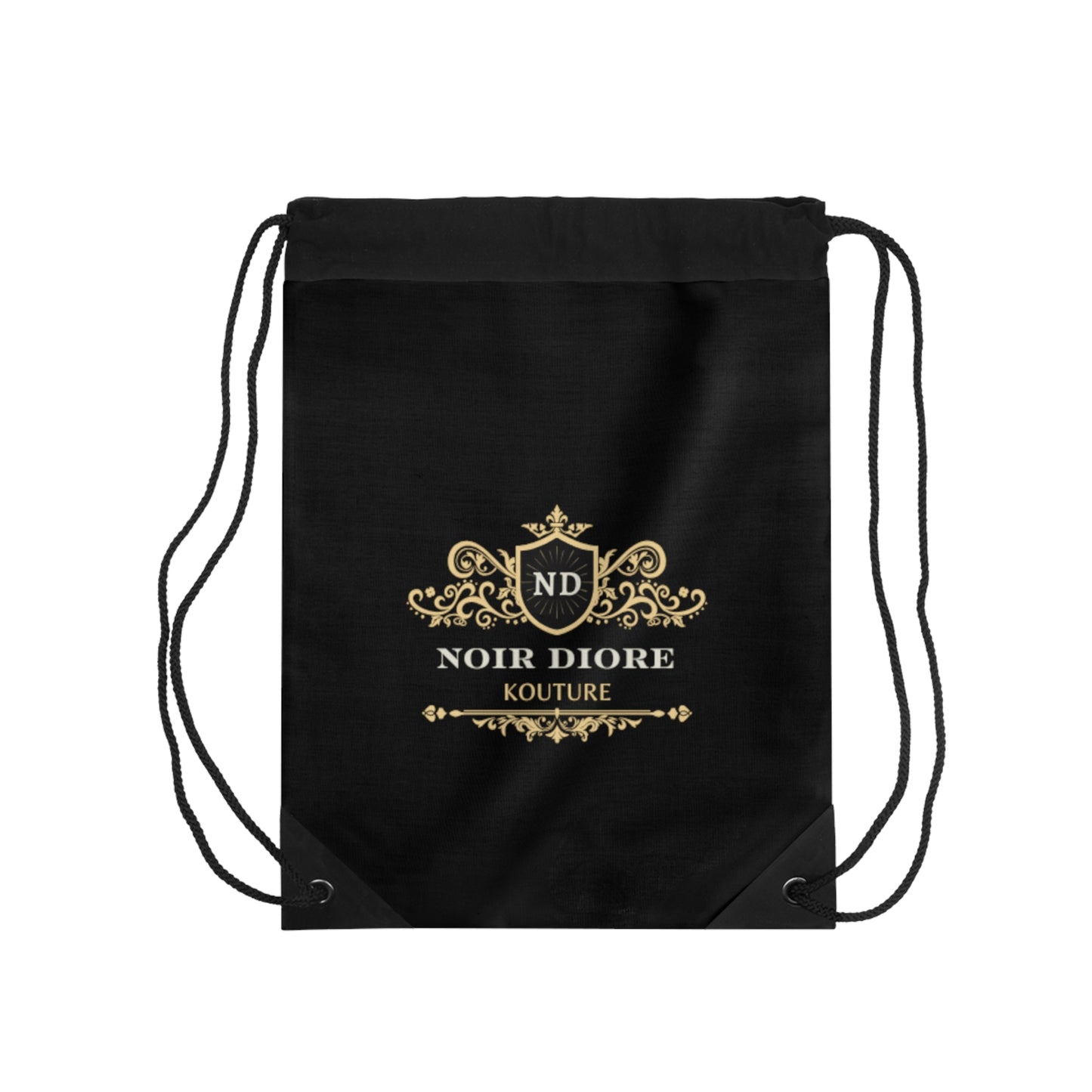 Noir Diore Kouture - Drawstring Black Bag