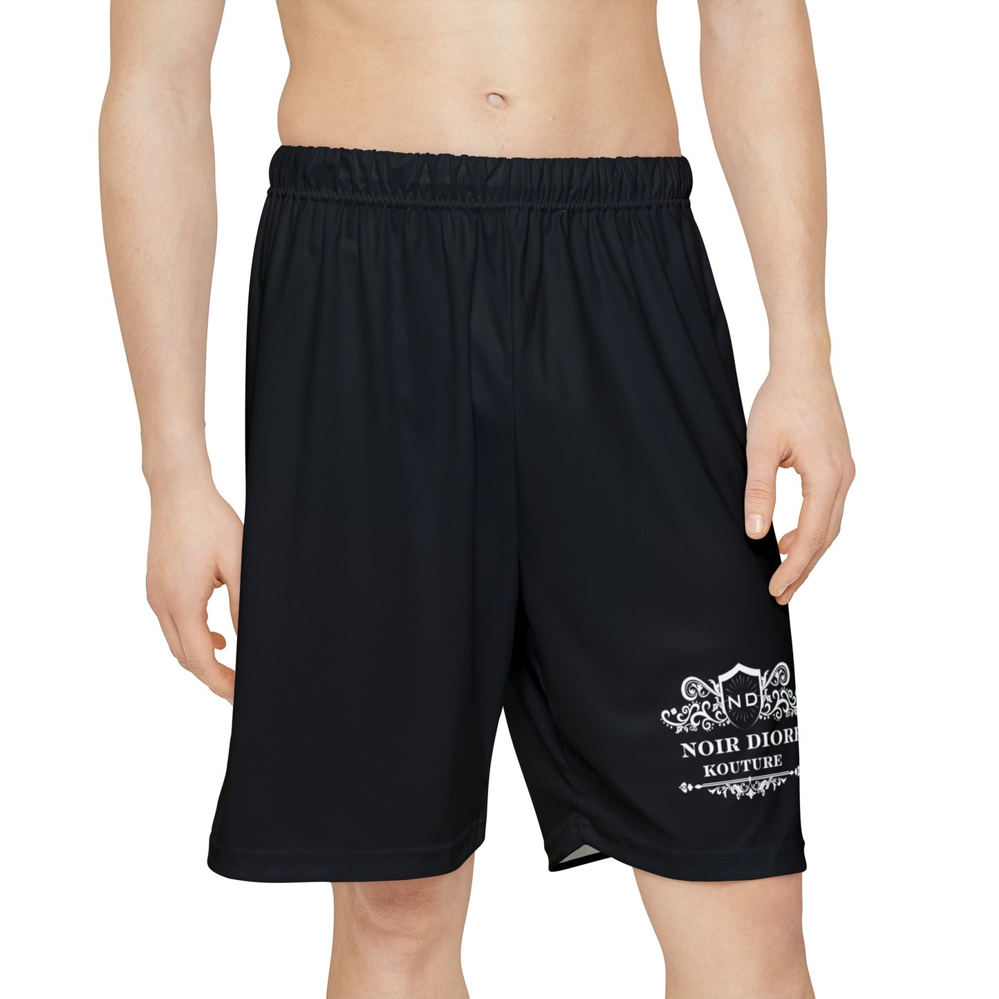 Noir Diore Kouture - Men’s (Black & White) Sports Shorts