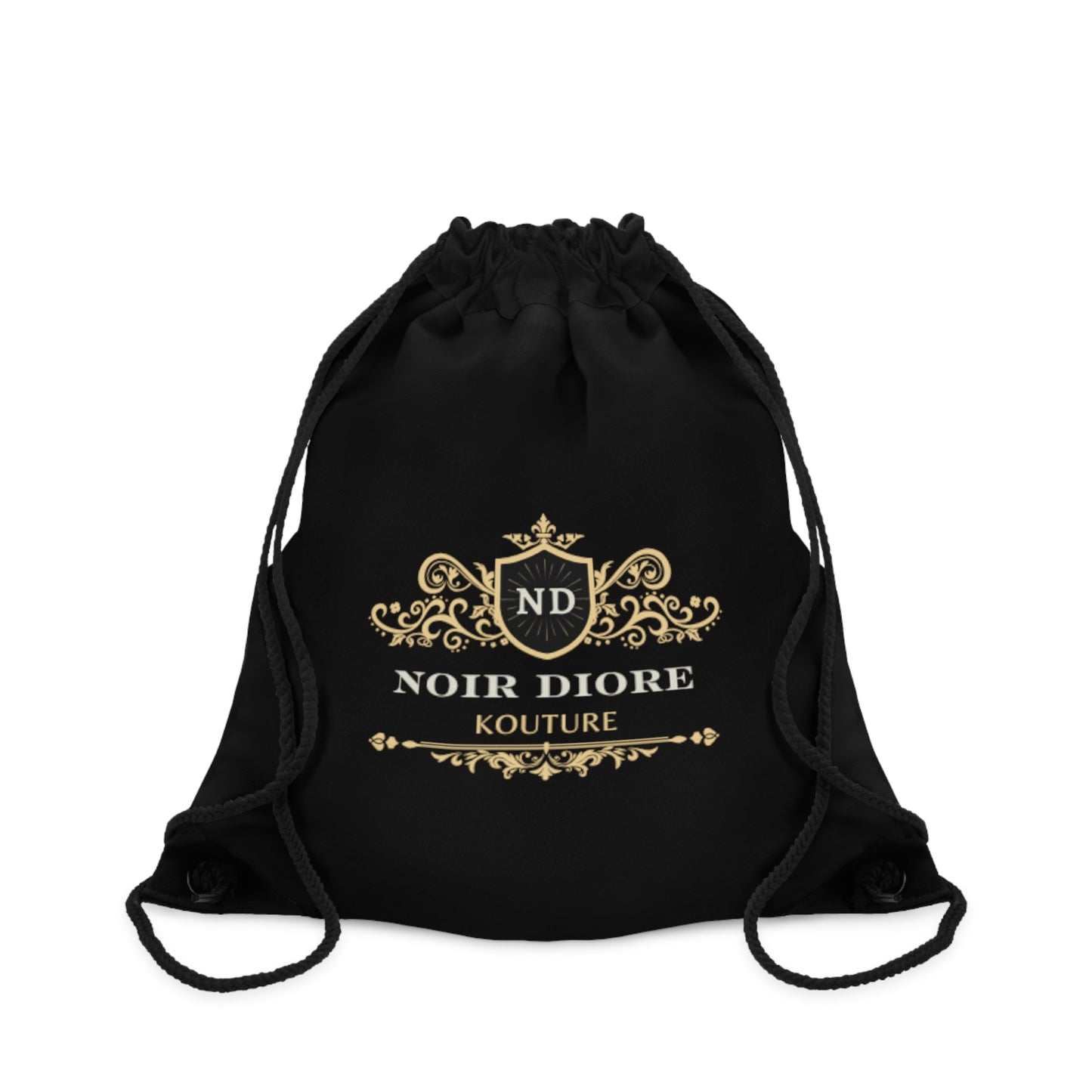 Noir Diore Kouture - Drawstring Black Bag