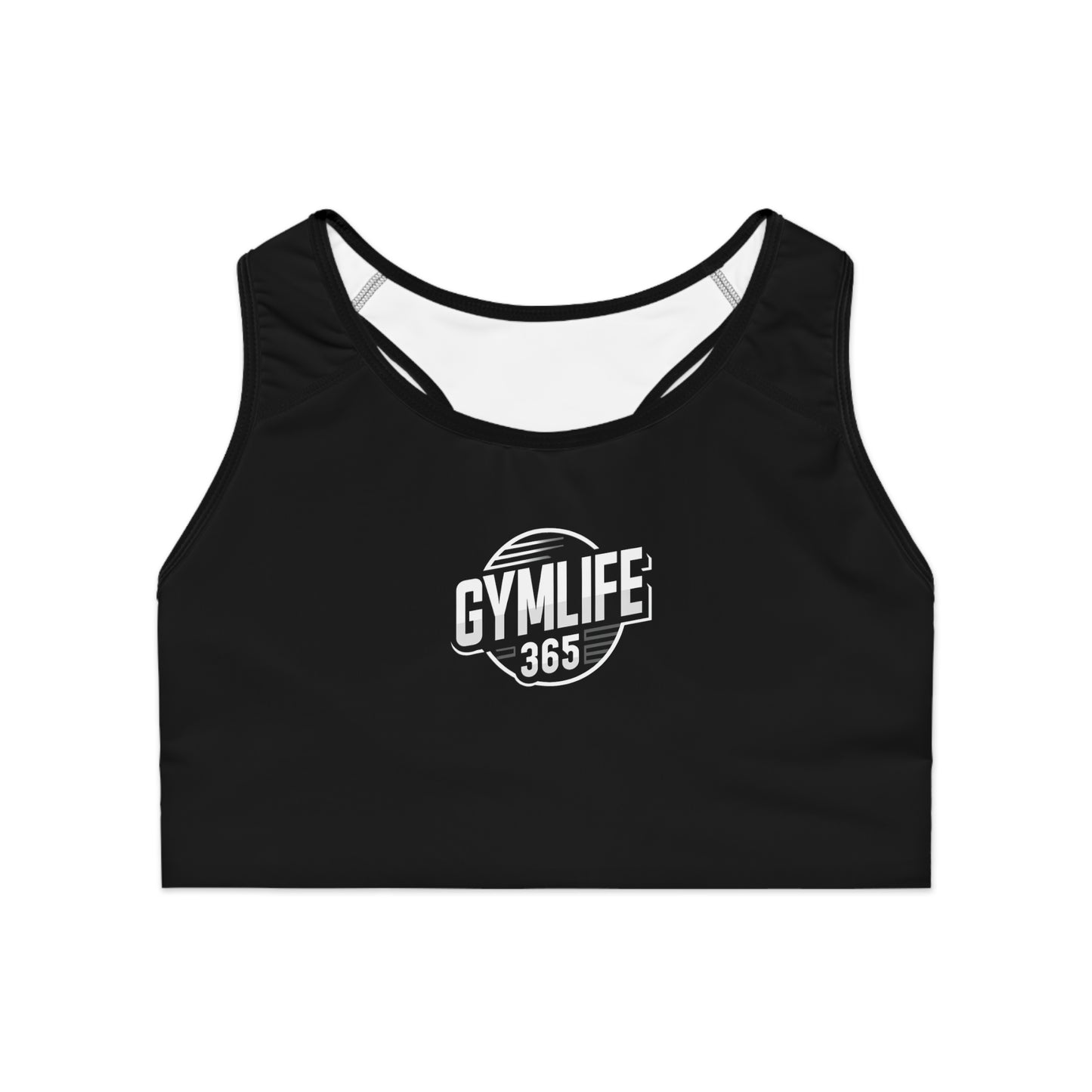 GymLife 365 - Black Sports Bra