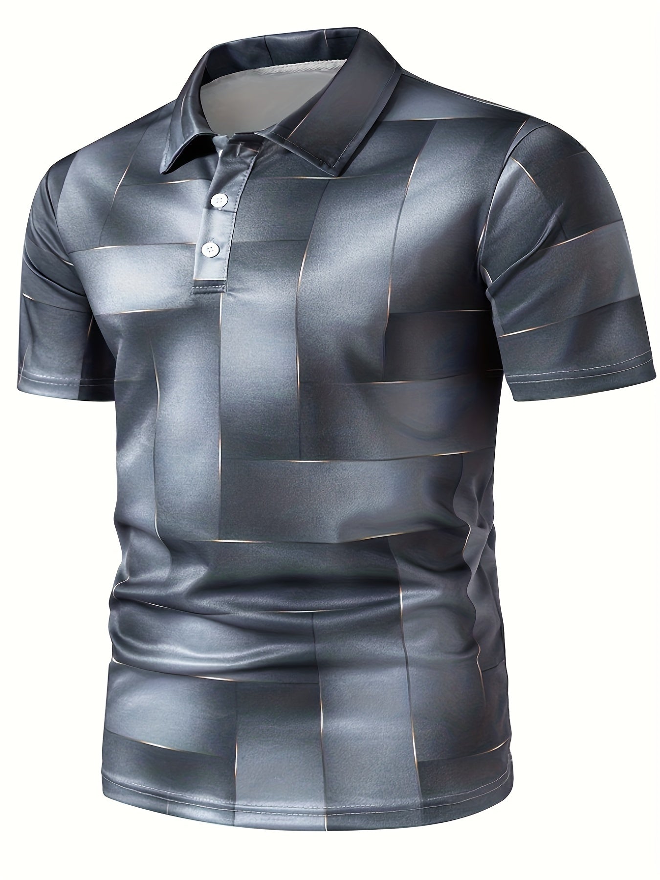 Stylish Men's Casual Button Up Short Sleeve Lightweight Shirt, Men's clothes For Summer