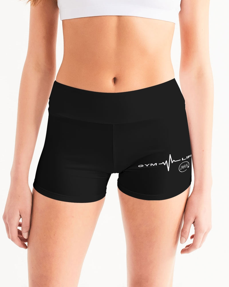 GymLife 365 - Women's Mid-Rise Yoga Shorts