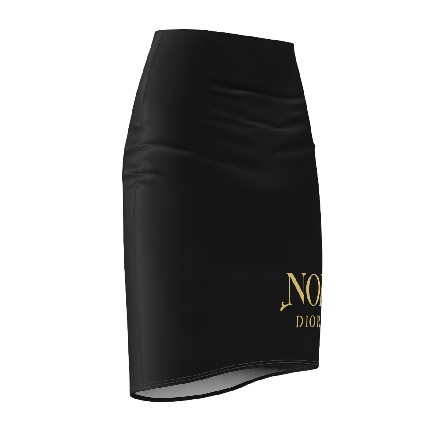 Noir Diore - Women's Gold Pencil Skirt