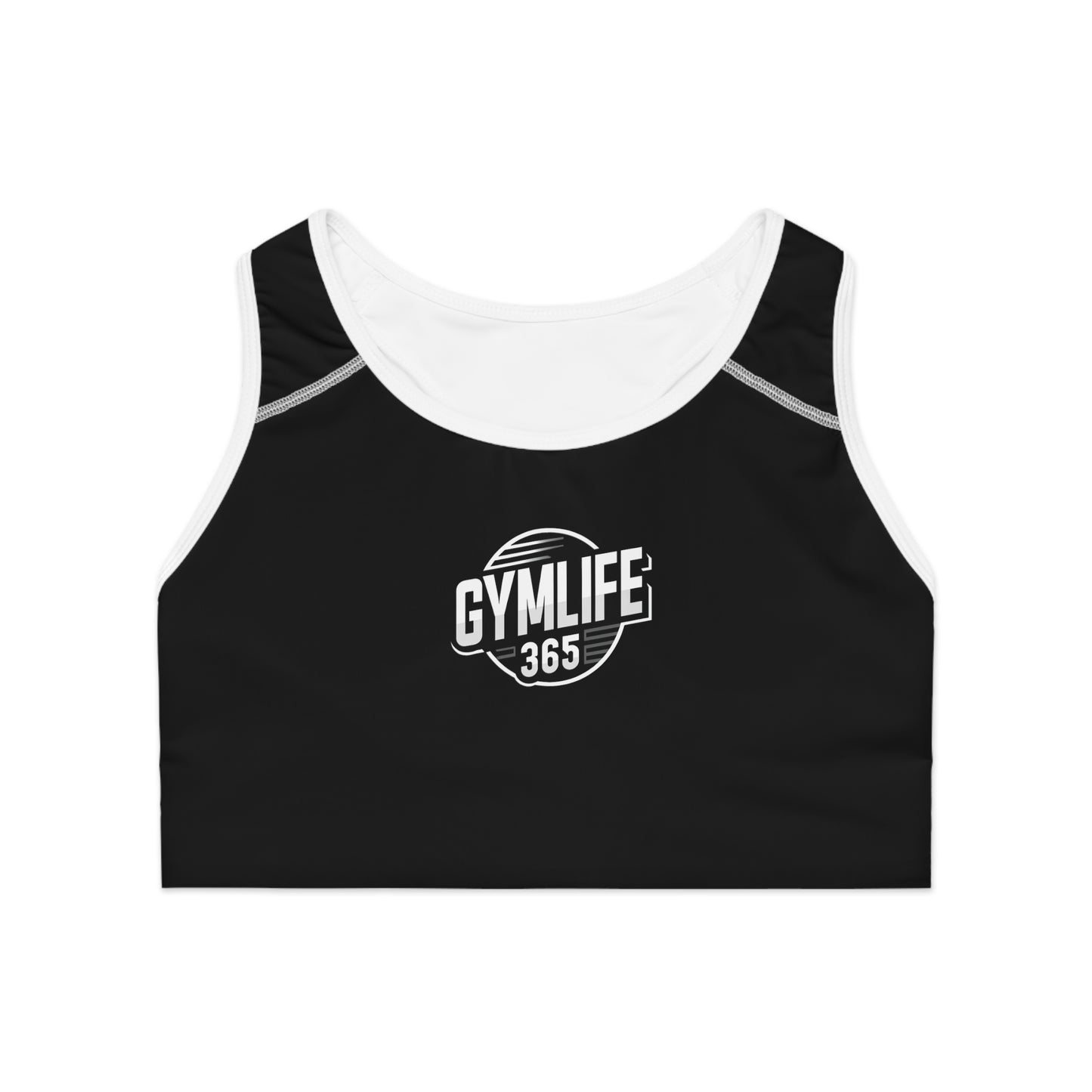 GymLife 365 - Black Sports Bra