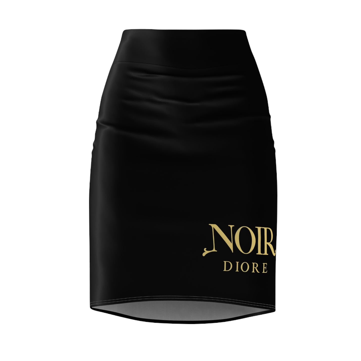 Noir Diore - Women's Gold Pencil Skirt