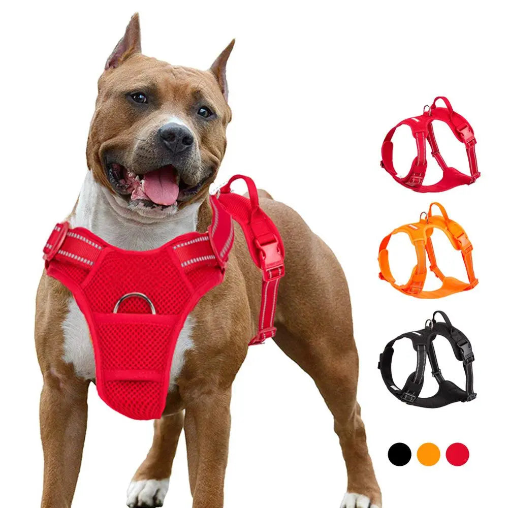 Truelove Pet Dog Harness Breathable Mesh Padded Outdoor Sport No Pull Vest Adjustable Harness For Medium Large Dog Accessories