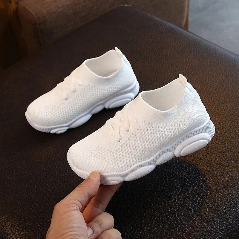 Kids Shoes Girls Boys Sports Shoes Antislip Baby Sneaker Casual Flat Sneakers Children Running Shoes Air Mesh Slip-on Size 22-39