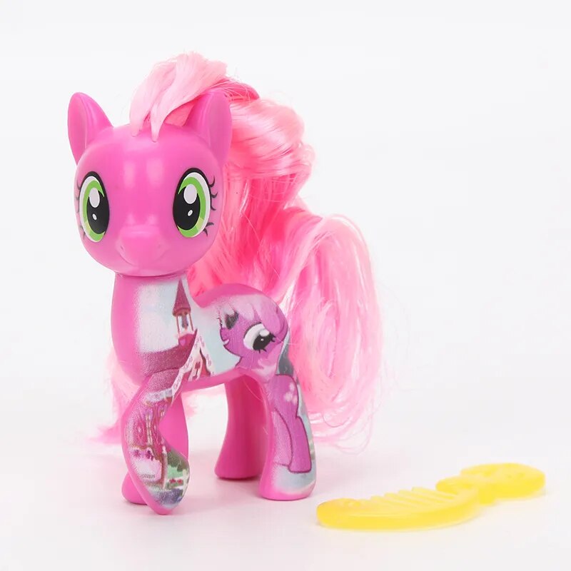 8cm My Little Pony Toys Friendship is Magic Pinkie Pie Rainbow Dash Fluttershy Songbird Serenade PVC Action Figure Model