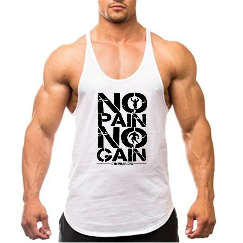 Brand Gyms Stringers Mens Tank Tops Sleeveless Shirt,tanktops Bodybuilding and Fitness Men's Gyms Singlets workout Clothes