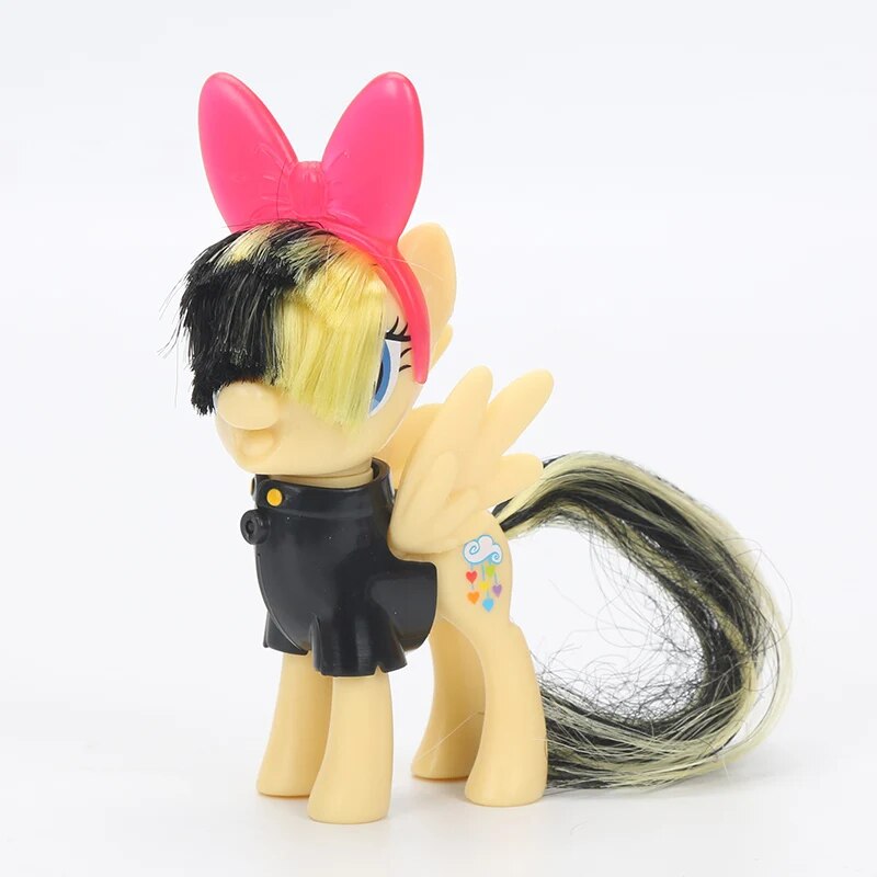 8cm My Little Pony Toys Friendship is Magic Pinkie Pie Rainbow Dash Fluttershy Songbird Serenade PVC Action Figure Model