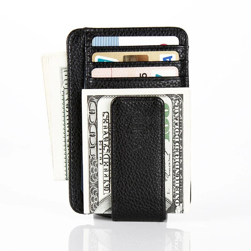 CUIKCA New Fashion Women Men Wallet Money Clip Magnet Clip Ultrathin Pocket Clamp Credit Card Case Mini Creative Wallet