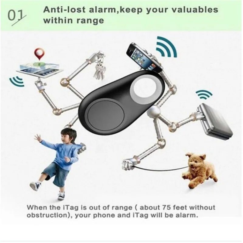 Alarm Key Child Pet Finder Mini GPS Tracking Device Auto Car Pets Kids Motorcycle Locator with Battery Anti-lost Tracker