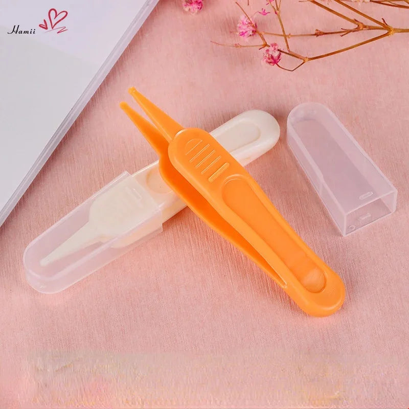 Baby Dig Booger Clip Infants Ear Nose Navel Clean Tools Kids Safety Tweezers Cleaning Forceps Toddler Nasal Cavity Care Supplies