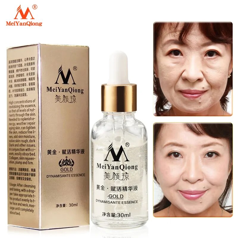 Skin Care 24K Gold Essence Day Cream Anti Wrinkle Face Care Anti Aging Collagen Whitening Moisturizing Hyaluronic Acid Ance