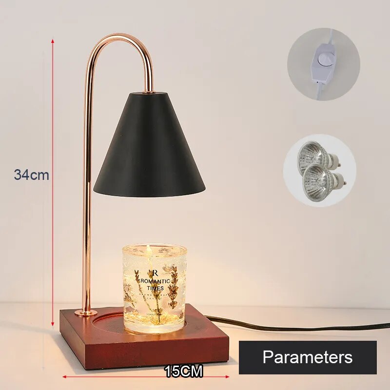 Girlfriend Gifts Table Lamp Melting Candles Bedroom Bedside Aromatherapy Nordic 110V-230V Candle Warmer Korean Room Decor Indoor