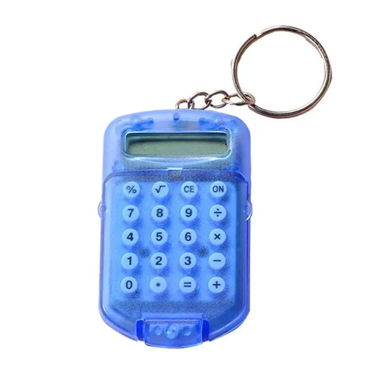 Multifunctional Calculator Creative Convenient Electronic Mini Calculator Bag Charm Keychain for School