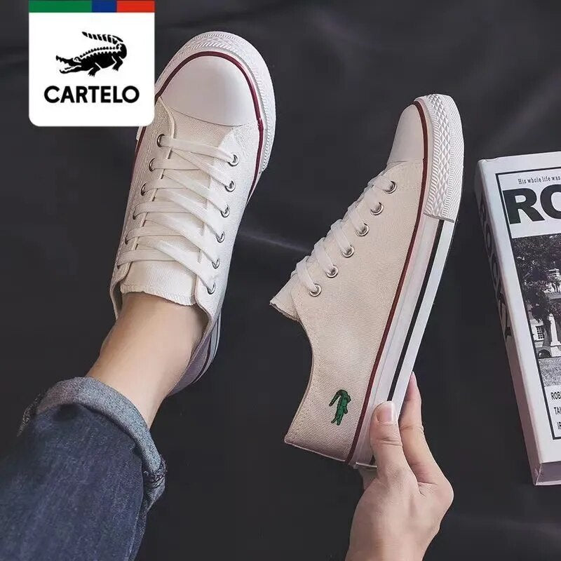 CARTELO Fashion Canvas Sneakers Women Shoes Summer Men Casual Trend Flat Vulcanized Shoe Zapatillas Hombre Zapatos Mujer Laofers