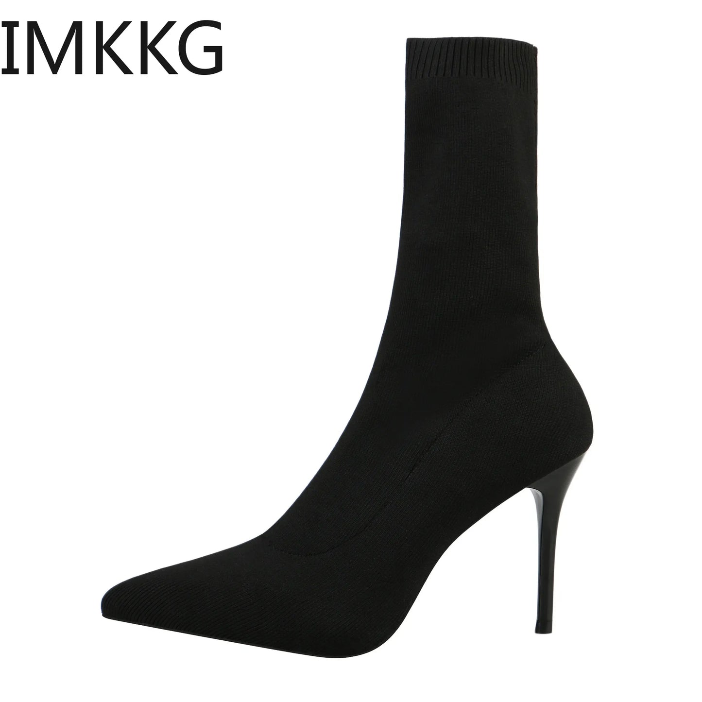 Sexy Sock Boots Knitting Stretch Boots High Heels for Women Fashion Shoes 2021 Spring Autumn Ankle Boots Female Size 42