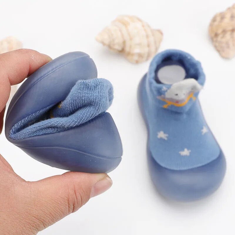 Baby Boy Shoes Children Sock Shoes Non-slip Floor Socks Boy Girl Soft Rubber Sole Shoes Toddler Sock Shoes Infant Booties