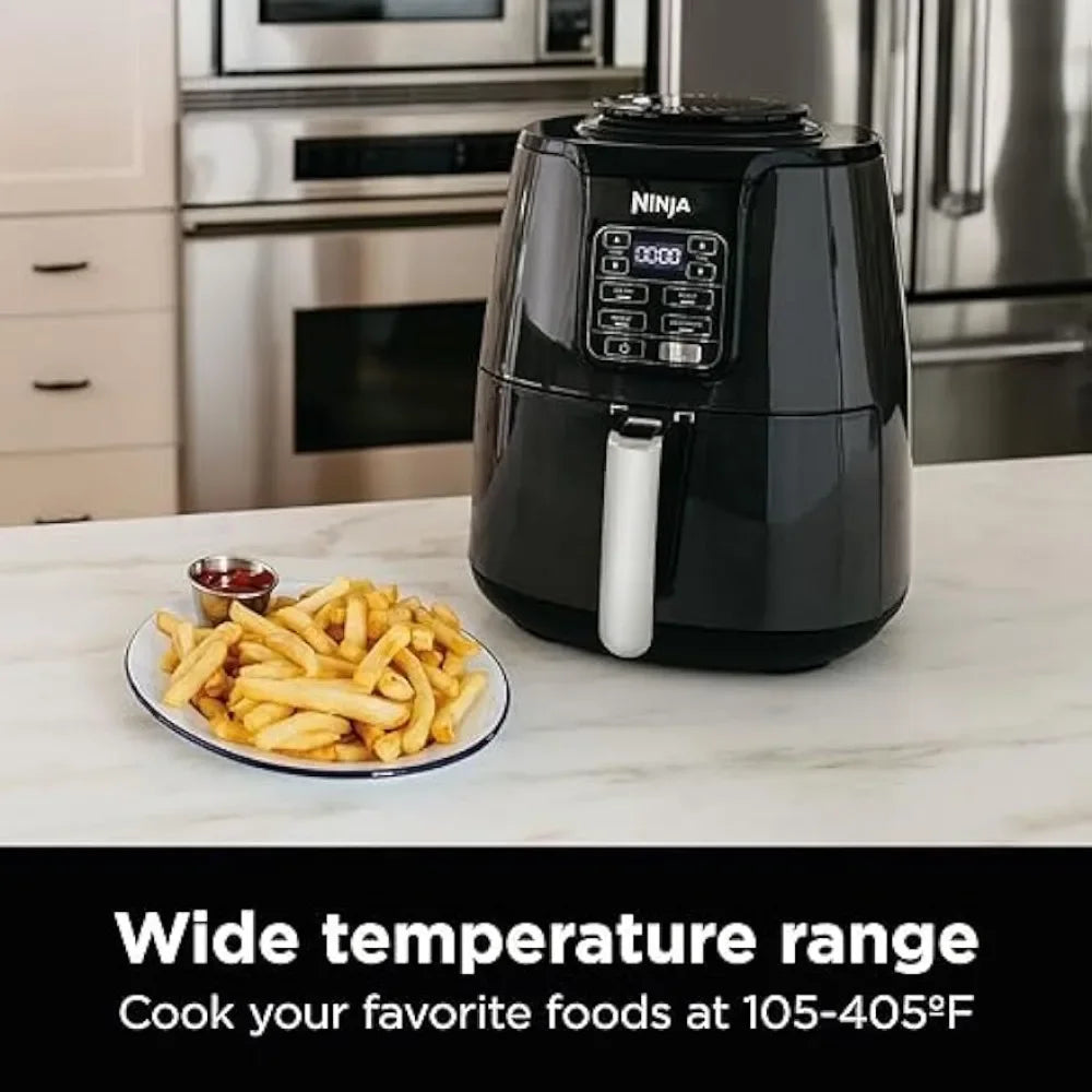 AF101 Air Fryer that Crisps, Roasts, Reheats, & Dehydrates, for Quick, Easy Meals, 4 Quart Capacity, & High Gloss Finish, Grey